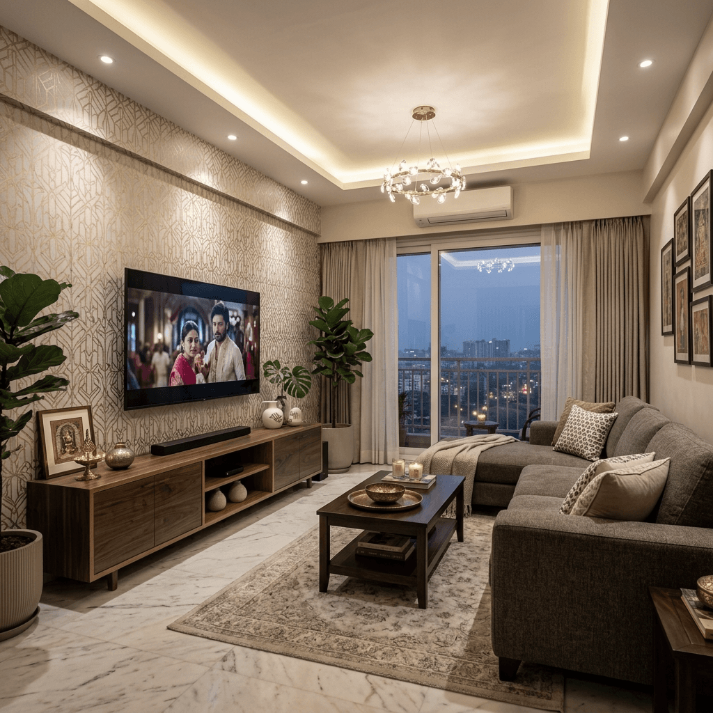 Modern 2 BHK Flat in Saket