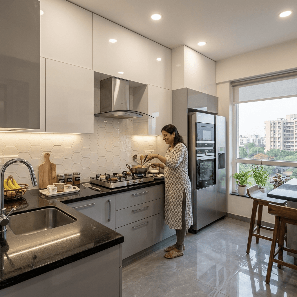 Modern 2 BHK Flat in Shalimar Bagh
